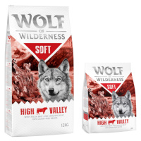 Wolf of Wilderness, 14 kg - 12 + 2 kg zdarma! - High Valley - hovězí (Soft & Strong)