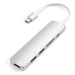 Satechi Type-C Slim Multimedia Adapter V2 - Silver