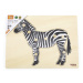 Puzzle na podložce s držadly Viga 44603 zebra