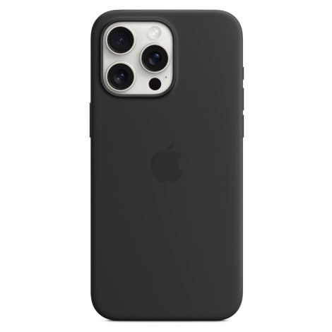 Apple silikonový kryt s MagSafe na iPhone 15 Pro Max černý
