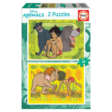 Puzzle The Jungle Book Disney Educa 2 x 48 dílků od 4 let