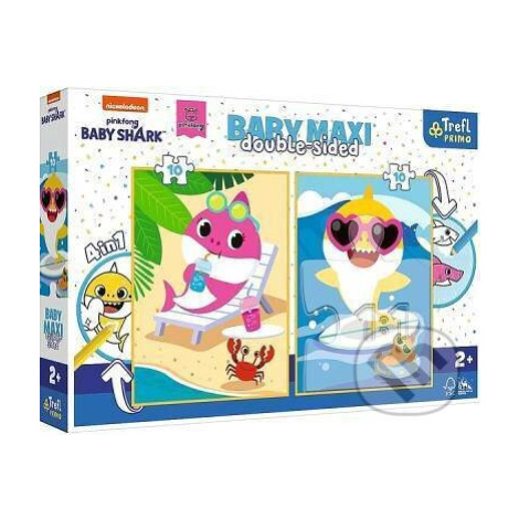 Puzzle Baby MAXI 2x10 - Baby Shark - puzzle z kategorie Maxi dílky Trefl