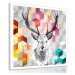 Obraz na plátně SCANDI DEER H různé rozměry Ludesign ludesign obrazy: 90x90 cm