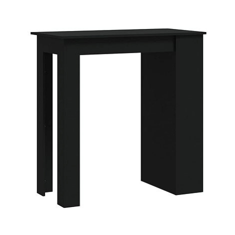 Barový stůl s úložným regálem černý 102 × 50 × 103,5 cm, 809468 SHUMEE