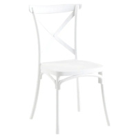 Tempo Kondela Stohovatelná židle SAVITA - bílá + kupón KONDELA10 na okamžitou slevu 3% (kupón up