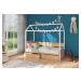 Dětská postel Otello Barva korpusu: Bílá, Rozměr: 190 x 87 cm, Rám: Borovice