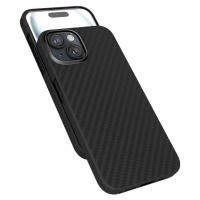Epico Mag+ Carbon Case pro iPhone 15 černý Černá