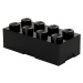 LEGO box na svačinu 100 x 200 x 75 mm - černá