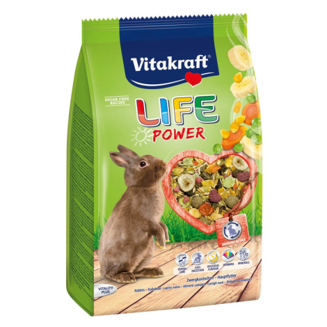 Vitakraft LIFE Power pro zakrslé králíky 2× 1,8 kg