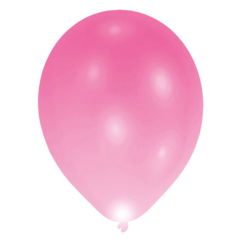 Amscan LED balónek růžový 5 ks