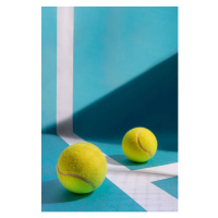 Fotografie Close-up of tennis balls on court,Santa, Thaina da Cruz / 500px, 26.7 × 40 cm