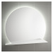 Zrcadlo s LED osvětlením s poličkou Sunrise Salgar 80x80 cm bílá 83965B