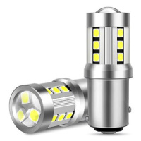 SEFIS LED žárovka P21/5W BAY15D 15SMD 3,5W bílá