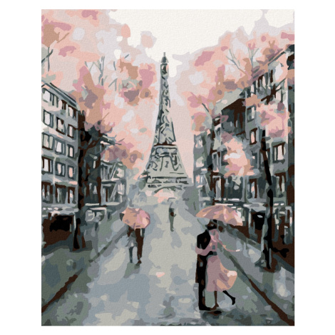 Malování podle čísel - KVETOUCÍ PAŘÍŽ Rozměr: 80x100 cm, Rámování: vypnuté plátno na rám
