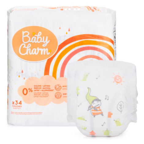 Baby Charm Plenky Super Dry Flex - vel. 5 Junior, 11 - 16 kg (34 ks)