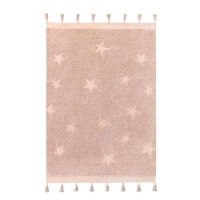 Přírodní koberec, ručně tkaný Hippy Stars Vintage Nude 120 × 175 cm