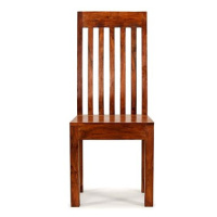Jídelní židle 2 ks masiv sheeshamový povrch moderní styl