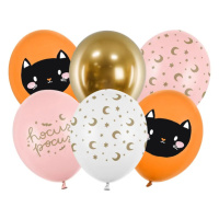 PartyDeco Sada latexových balonů - Halloween Hocus Pocus mix
