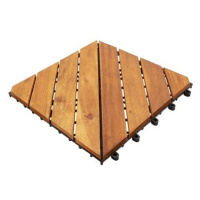 SHUMEE Terasové dlaždice 30 × 30 cm, 10 ks, masivní akáciové dřevo