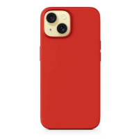EPICO silikonový zadní kryt s podporou MagSafe pro iPhone 15 Plus, tmavě červená - 8121010290000