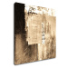 Impresi Obraz Abstrakt béžovo zlatý čtverec - 50 x 50 cm