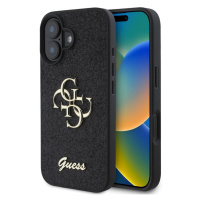 Guess PU Fixed Glitter 4G Metal Logo pro iPhone 16 Plus Black