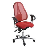Topstar Otočná židle pro operátory SITNESS 15, s Body Balance Tec®, opěradlo se síťovaným potahe