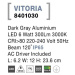 NOVA LUCE venkovní nástěnné svítidlo VITORIA tmavě šedý hliník LED 5W 3000K 220-240V 120st. IP65