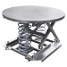 EUROKRAFTbasic Otočný zvedací stůl, samonivelační, nosnost 2000 kg, otočná deska 1110 mm, ušlech