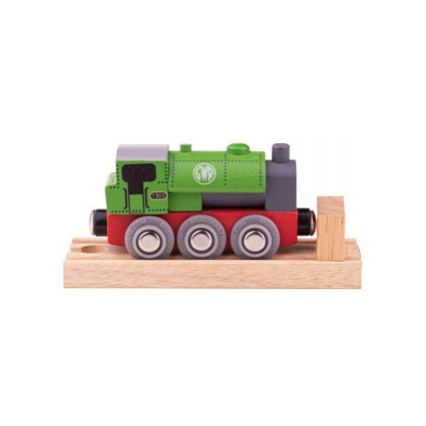 Bigjigs  - Dřevěná lokomotiva GWR - zelená