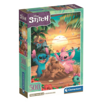 Clementoni - Puzzle 500 Disney LILO & STITCH - Stitch & Angel