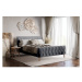 Čalouněná postel Aksel 180x200, šedá, bez matrace