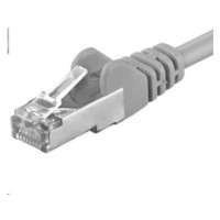 PREMIUMCORD Patch kabel CAT6a S-FTP, RJ45-RJ45, AWG 26/7 5m šedá
