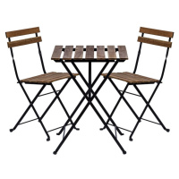 Stilista 87068 STILISTA Zahradní bistro set 2 židle + stůl, dřevo/kov
