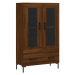 vidaXL Skříň highboard hnědý dub 69,5 x 31 x 115 cm kompozitní dřevo