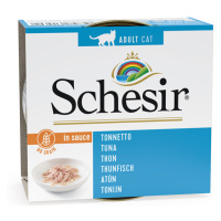 Schesir Cat Jelly Pouch, 24 x 85 g - 20 + 4 zdarma - tuňák v omáčce 24 x 70 g