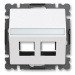 ABB Zoni kryt datové zásuvky bílá 5014T-A00418 500