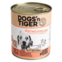 Dogs'n Tiger Adult 12 × 800 g - výhodné balení - drůbeží a batáty