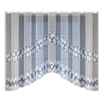 Dekorační žakárová záclona s řasící páskou EMILA 135 bílá 300x135 cm MyBestHome