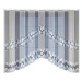 Dekorační žakárová záclona s řasící páskou EMILA 135 bílá 300x135 cm MyBestHome