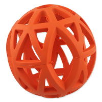Děrovaný míček Dog Fantasy oranžový 12,5cm