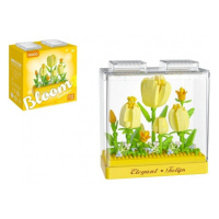 Stavebnice mini KOCO Tulipány plast 295ks v krabičce 11x12x5cm