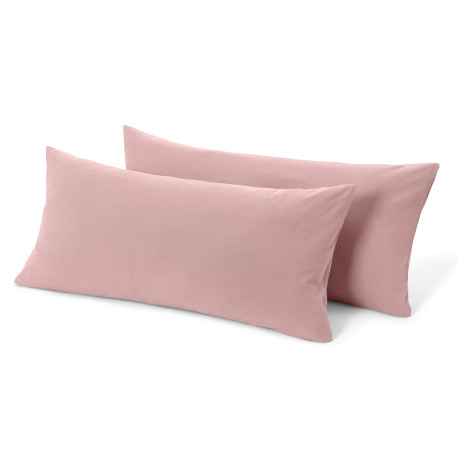 Tchibo - Žerzejové povlaky na polštář - barva: růžová