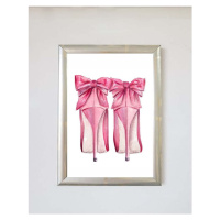Plakát 20x30 cm Pink Fashion Shoes - Piacenza Art