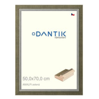 DANTIK rámeček 50 × 70, AMALFI zelený plexi čiré