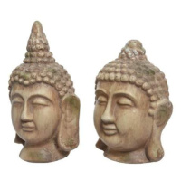 Buddha hlava keramika měděná mix 26,5cm