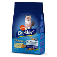 Brekkies Feline Delicious s rybou - výhodné balení: 2 x 3 kg
