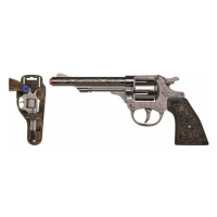 Alltoys revolver kovbojský stříbrný kovový 8 ran
