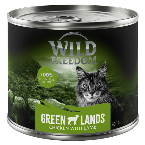 Výhodná balení 12 x 200 g - Green Lands - jehně & kuře Wild Freedom