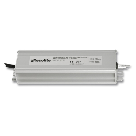 Ecolite El. trafo, 230V-12V, 5A, 60W DX-WP-60W/IP67